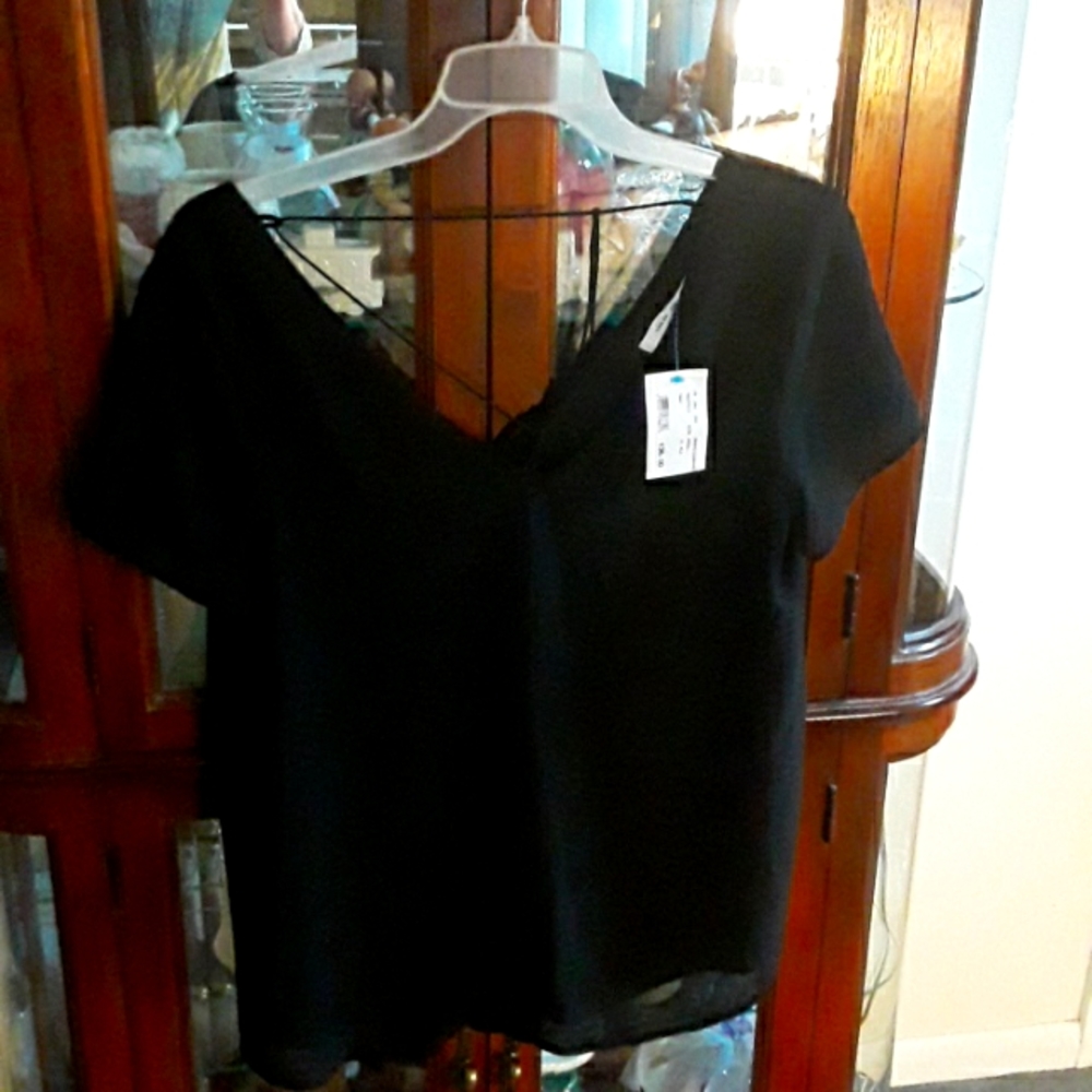 New - Naked Zebra Top - Black strapped